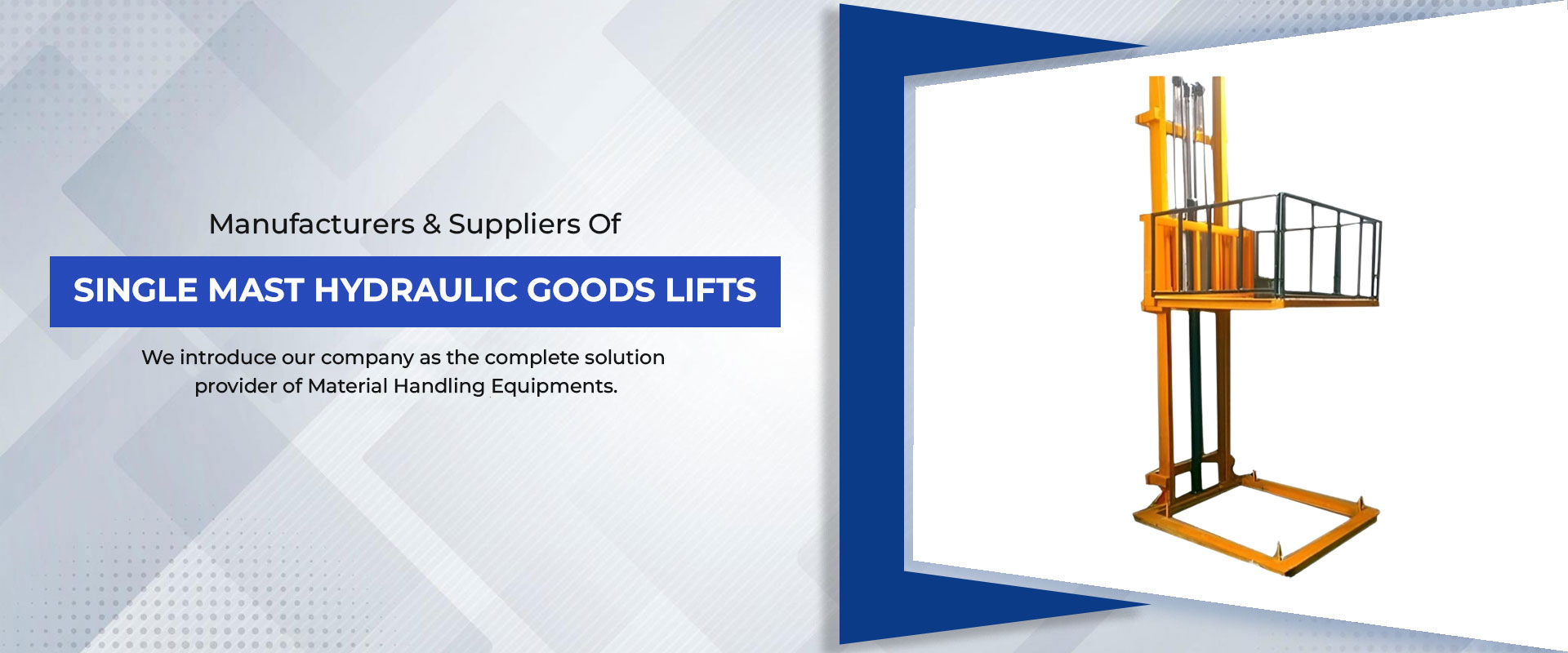 Goods lift for Warehouses