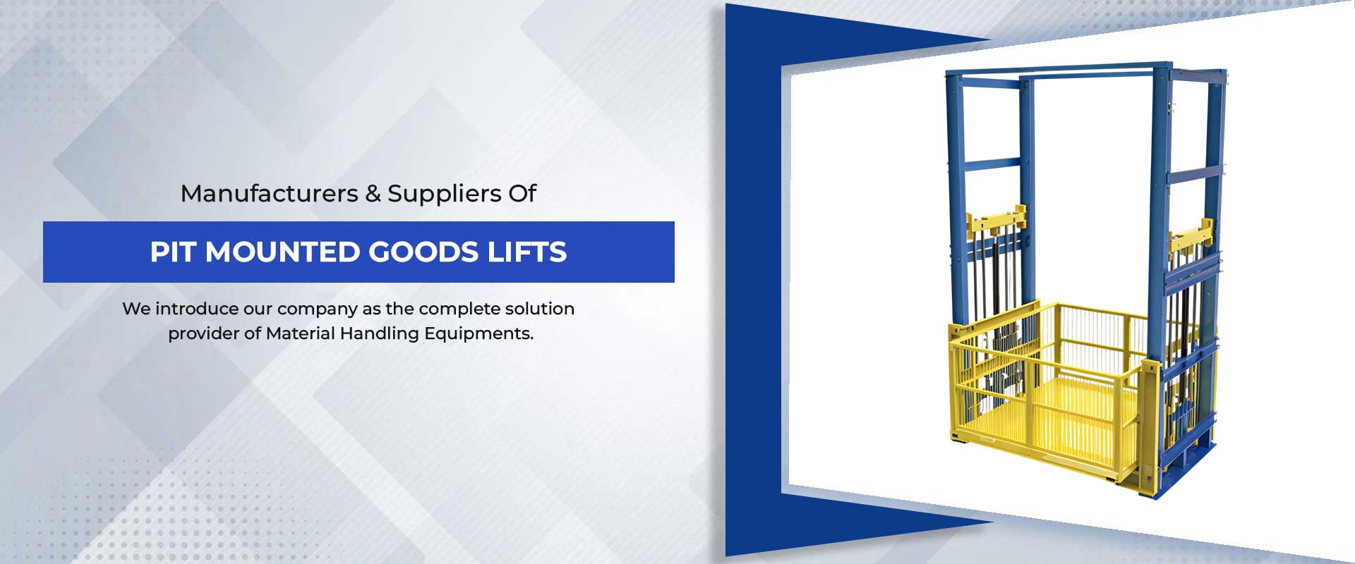 Goods lift for Factory